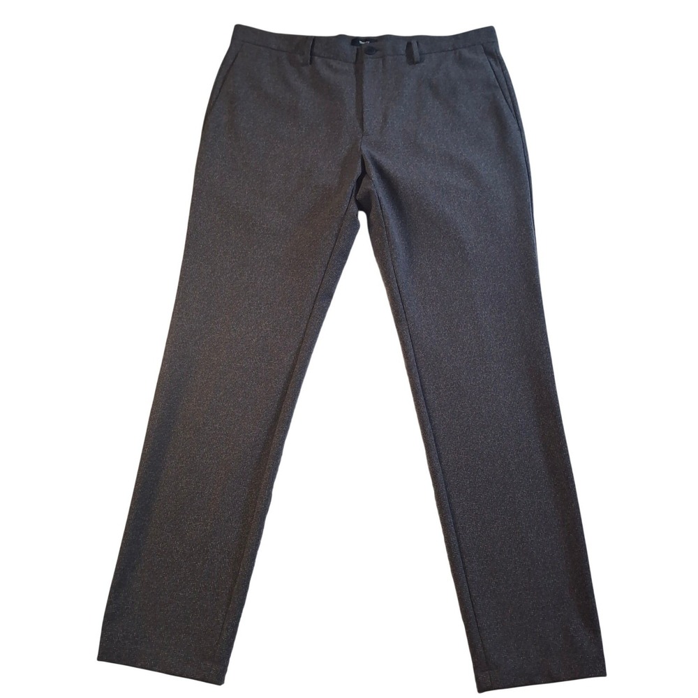 Theory Zaine‎ Precision Tweed Pants Mens 36 Charcoal Grey Slim Fit